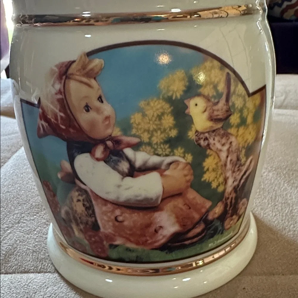 1991 Hummel Danbury Mint Porcelain Jar Canister Germany In Tune
